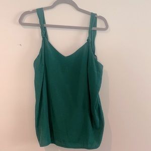 Textured Knot Emerald Green Tank Top